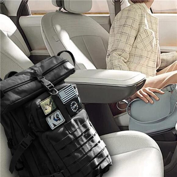 45L Tactical Backpack Molle Military Hiking Camping Bug Out Bag Black Large - Picture 2 of 7